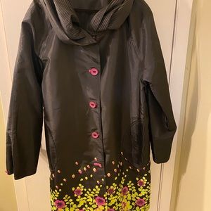 Beautiful raincoat from specialty boutique!
